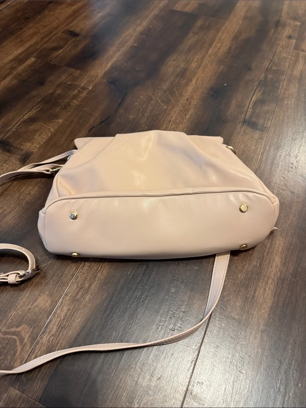 On 34th Everyday Leather Shoulder Bag in Dusty Pink NWT